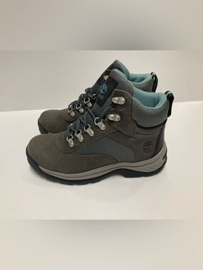 Timberland Women's Gray Hiking Boots with Teal Interior